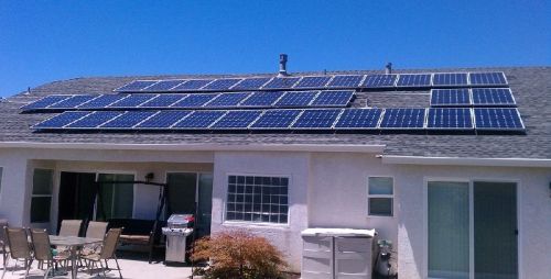 Off Grid Solar Rooftop System, Color : Blue