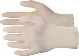 Plain Latex Examination Gloves, Feature : Skin Friendly, Soft Texture, Water Resistant