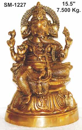 Brass Ganesha Statue