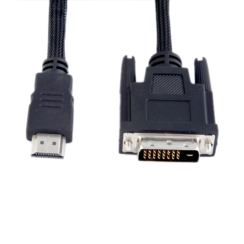 JH06 HDMI MALE TO DVI MALE CABLE 18+1