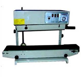 Semi Automatic Electric Coated Band Sealing Machine, Color : Grey