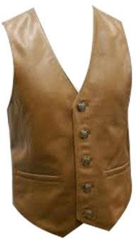 Mens Leather Waistcoat