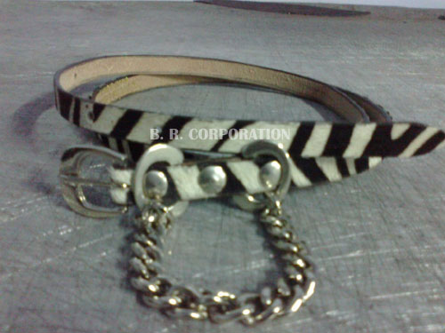 Ladies Belt - Zebra Printed, For Casual Wear, Party Wear, Technics : Attractive Pattern, Handloom