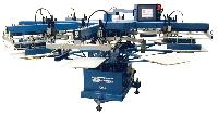 Metal Plastic Automatic Screen Printing Machine, Color : White Blue