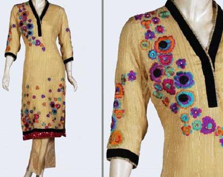 Item Code : ESS-04 Embroidered Georgette Kurtis