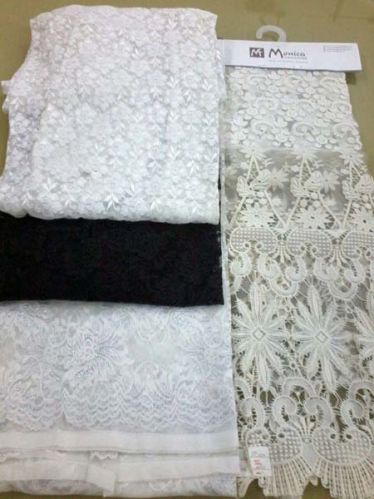 Polyester Raschel Fabric, For Home, Textile, Color : White