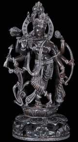 Black Marble Lord Krishna Statues
