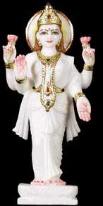 Lakshmi Statue Holding Lotus Flower