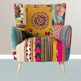 Patch Work Sofa Chair (nb-sch-006) For Home, Hotels