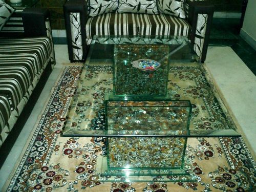 Rectangular Glass Center Table, For Home, Restaurant, Style : Modern