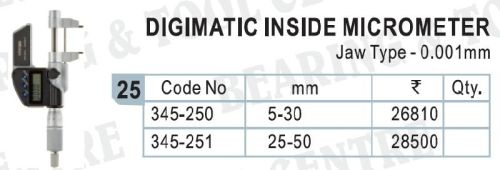 Mitutoyo Digimatic Inside Micrometer