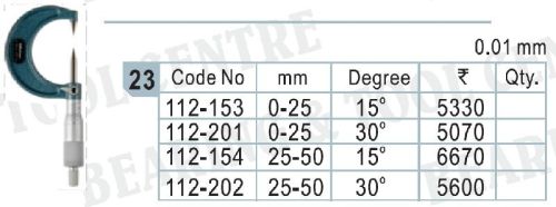 Mitutoyo Screw Thread Micrometer