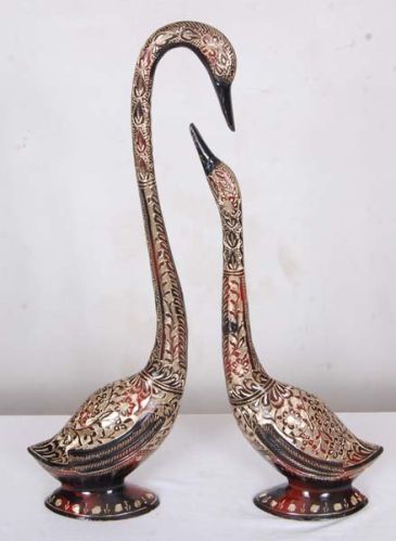Brass Swan Statues