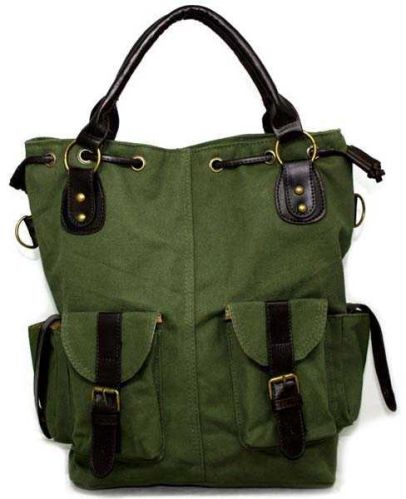 Portable Canvas Bag 39x35x13cm, Packaging Type : Green