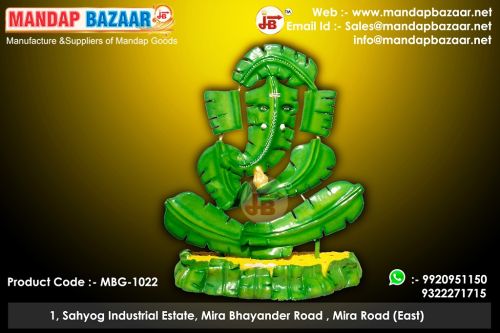 Mandap Bazaar Fibre Banana Leaves Ganesha Status