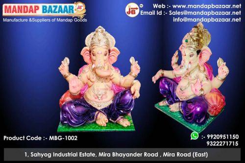 Mandap Bazaar Fibre Titwala Ganesha Statue