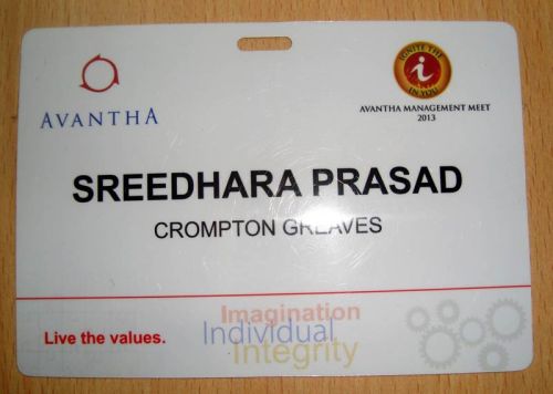 Plastic Name Badge