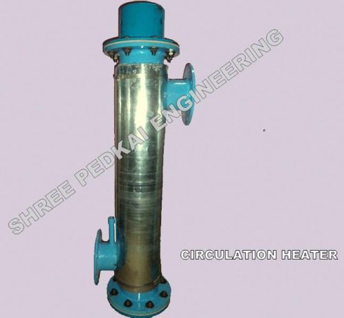 Cylindrical Mild Steel Circulation Heater, Certification : CE Certified