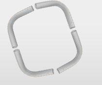 Metal Pipe Bends, Shape : Square