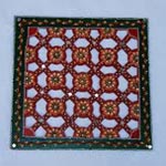 Square Paper Decorative Multicolor Rangoli, For Decoration, Pattern : Colorful