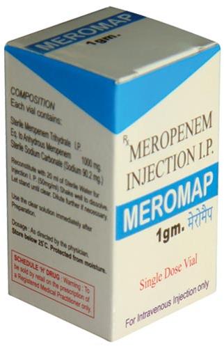 Meromap 1gm Injectable, Form : Injection