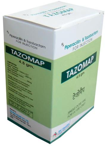 Tazomap 4.5 Gm Injectable, Form : Tablets