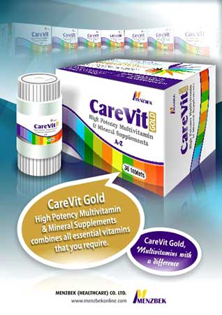 High Potency Multivitamin Supplement, Brand Name : CareVit Gold