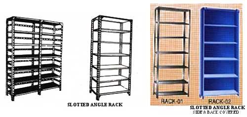 Slotted Angle Racks, Shape : Rectangular