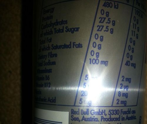 Energy drink, Shelf Life : 6 Months