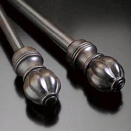 Mild Steel Polished Decorative Curtain Rods, Length : 2Ft