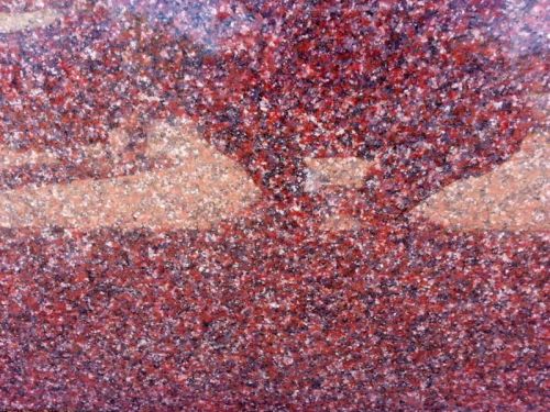 Polished Ruby Red Granite Slabs, For Floor, Kitchen, Wall, Feature : Crack Resistance, Fine Finished