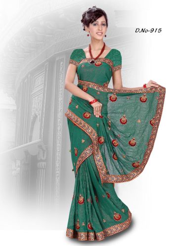 Admix georgatte Indian Designer Saree, Bridal Saree