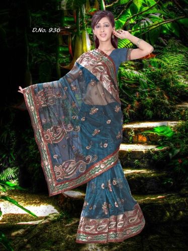 Indian Designer Saree Heavy Work Saree