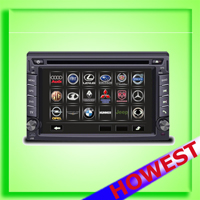 6.2 Inch Car DVD Monitor Support Bluetooth GPS Touchscreen