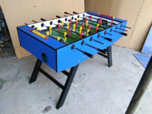 Wood Soccer Tables, Color : Blue