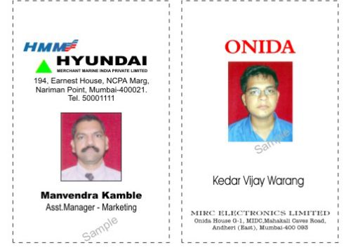 PVC Cards, Packaging Type : Red Background, White Background