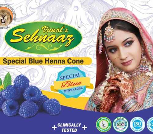 Special Blue Henna Cones