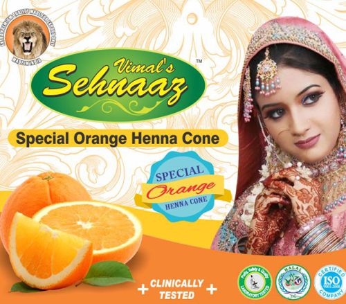 Special Orange Henna Cones