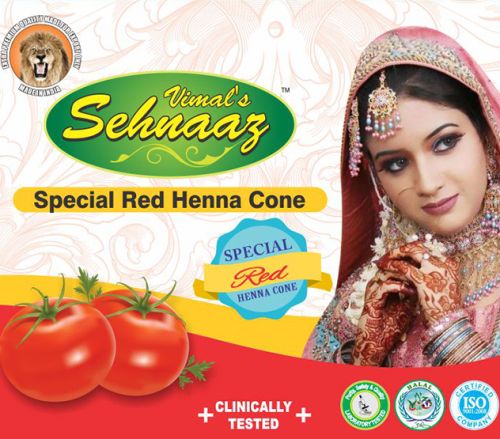 Special Red Henna Cones