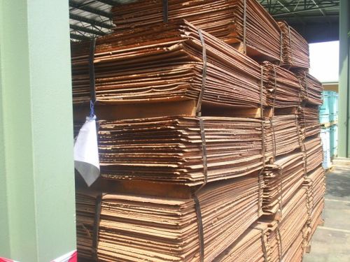 Copper cathodes, Material : Copper