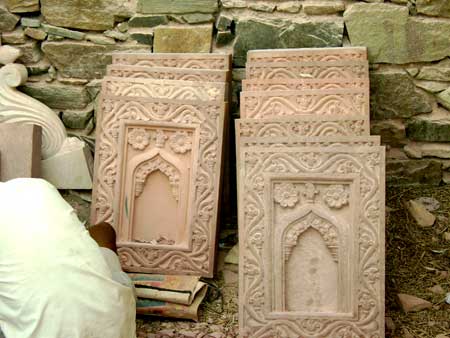 Carved Marble Window