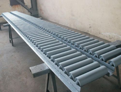 Metal Conveyor Rollers, Color : Grey For Moving Goods