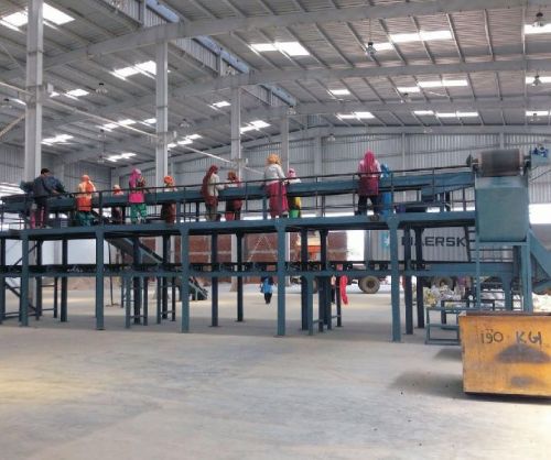 Mezzanine Floor Sorting Conveyor, Color : Grey