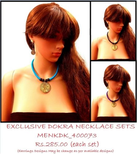 Handmade DOKRA Necklace Sets For Daily Fashion