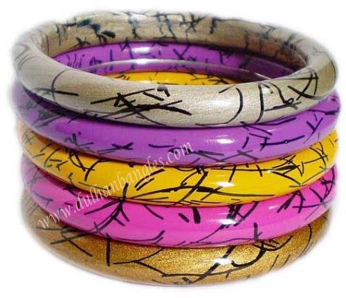 Colored Lac Bangles