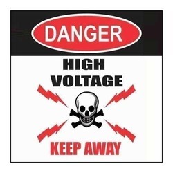 Rectengular ACP Danger Sign Boards, For Direction, Size : Multisizes