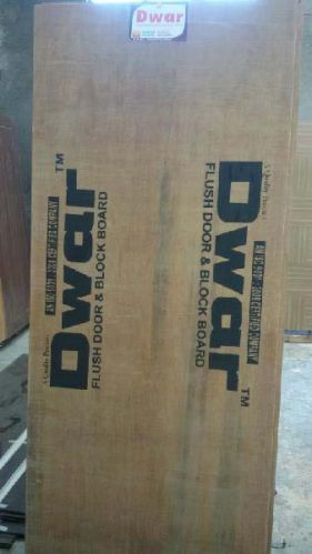 Plain Hardwood Flush Door, Color : Brown