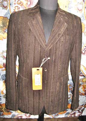 Dark Brown Readymade Men'S Blazer, Sleeve Type : Full Sleeves