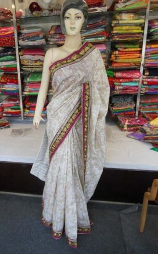 Designer Fancy Work Cotton Silk Saree Bollywood Superior Quality Fanc