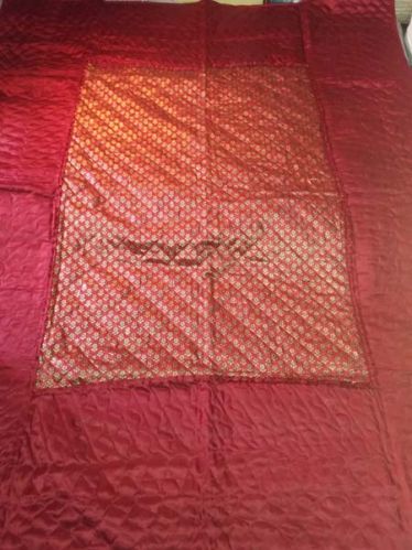 Jaipuri Gold Print Double Bedding Quilt S